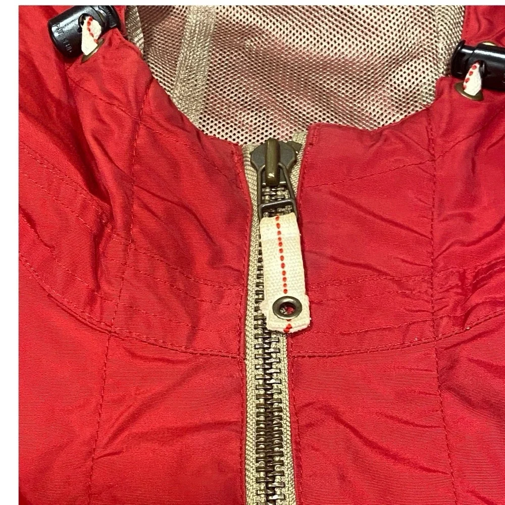 VTG 90s Tommy Hilfiger Jacket Pullover‎ Windbreaker Mens XL Red Spell Out Hood